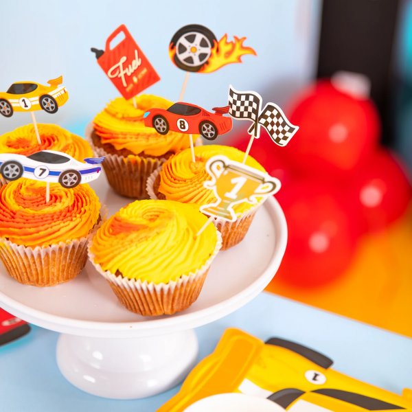 Kuchenspieße - Rennsport - 7er-Pack Kuchenspieße - Rennsport - 7er-Pack