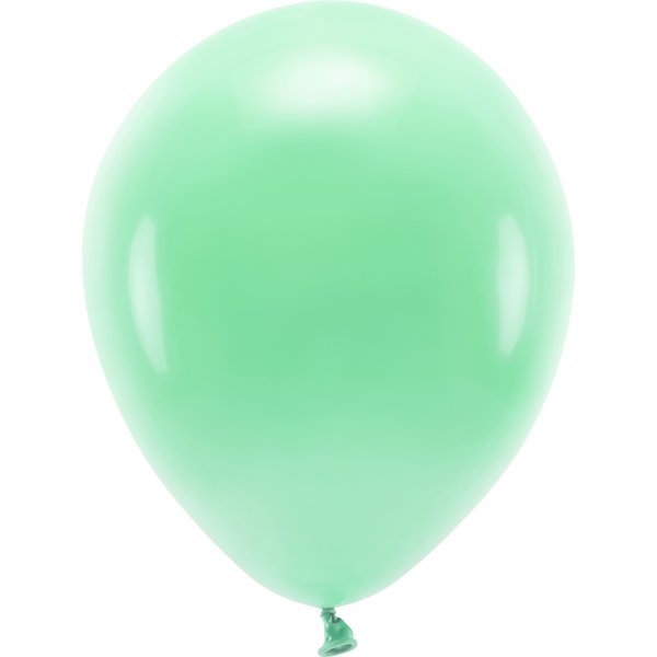 Einfarbige Luftballons - Eco 30 cm - Mint - 10er-Pack