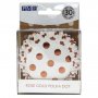 Muffinformen - Gepunktet - Metallic/Rosgold - 30er-Pack