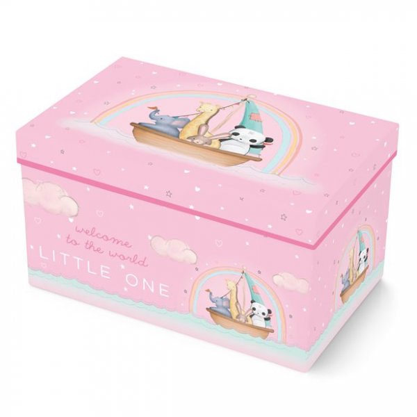 Geschenkbox - Willkommen in der Welt - Pink Geschenkbox - Willkommen in der Welt - Pink