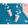 Pappbecher - Metallic - Silber - 6er-Pack