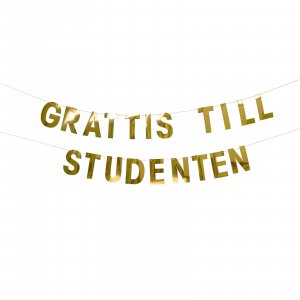 Girlande - "Herzlichen Glückwunsch an den Schüler" - Goldfolie (2 m) Girlande - "Herzlichen Glückwunsch an den Schüler" - Goldfolie (2 m)