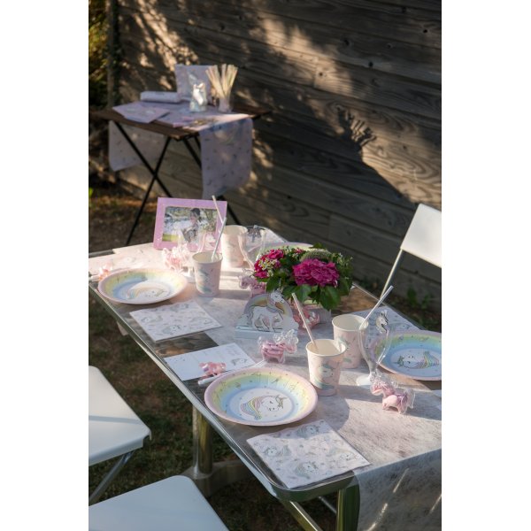 Pappteller - Einhorn - 10er-Pack