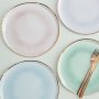 Pappteller - Aquarell - Pastell - 8er-Pack