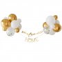 Girlande mit Luftballons - Willkommen zu Hause - Gold
