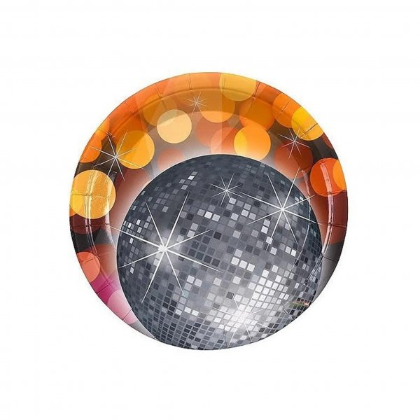 Pappteller - Disco - 8er-Pack Pappteller - Disco - 8er-Pack