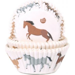Muffinformen - Pferde - House of Marie - 50er-Pack
