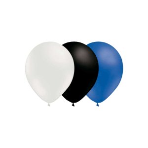 Luftballons - Mix - Weiß/Schwarz/Blau - 15er-Packung Luftballons - Mix - Weiß/Schwarz/Blau - 15er-Packung