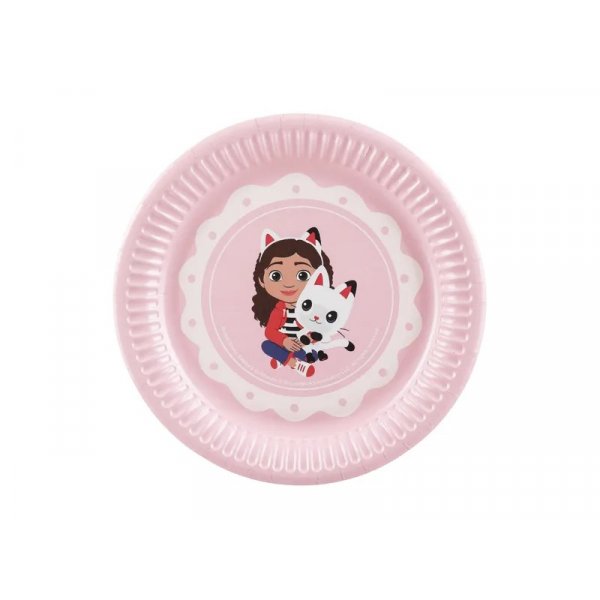 Pappteller - Gabby's Puppenhaus - Rosa - 6er-Pack - 18 cm Pappteller - Gabby's Puppenhaus - Rosa - 6er-Pack - 18 cm