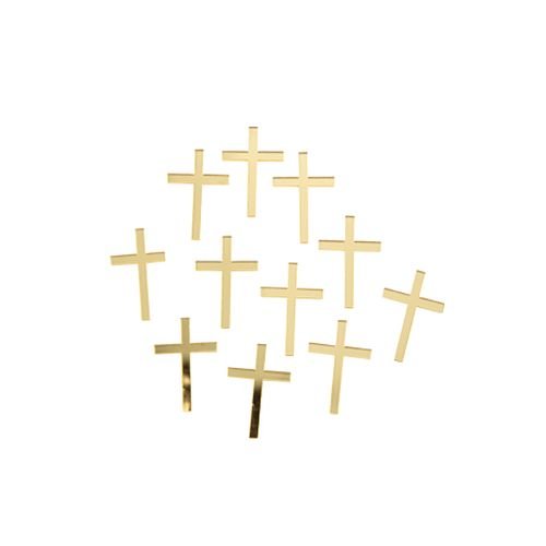 Kreuzdekoration - Gold - 10er-Packung