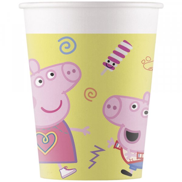 Peppa Pig Bastelbecher aus Pappe, 200 ml - 8er-Pack Peppa Pig Bastelbecher aus Pappe, 200 ml - 8er-Pack