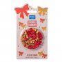 Weihnachtsstreusel - Schleifen Gold/Rot - 25 g - PME Weihnachtsstreusel - Schleifen Gold/Rot - 25 g - PME
