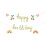 Girlande - Happy Birthday - Regenbogenmischung - 1m Girlande - Happy Birthday - Regenbogenmischung - 1m