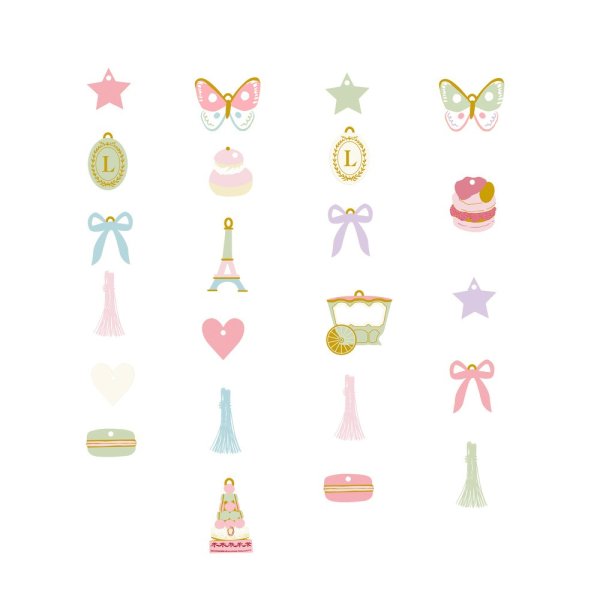 Adventskalender - Meri Meri x La Durée Paris - Armband mit Charms Adventskalender - Meri Meri x La Durée Paris - Armband mit Charms