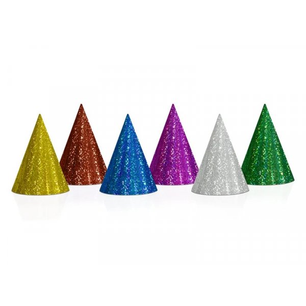 Partyhüte - Holografisch in verschiedenen Farben - 16 cm - 20er-Pack Partyhüte - Holografisch in verschiedenen Farben - 16 cm - 20er-Pack
