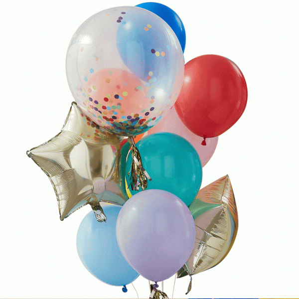 Ballonstrauß - Mix it Up - Regenbogen Ballonstrauß - Mix it Up - Regenbogen