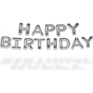 Folienballon - "Happy Birthday" - Silber Folienballon - "Happy Birthday" - Silber