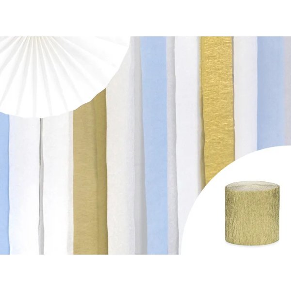 Krepppapier-Girlanden - Gold - 10 m - 4er-Pack Krepppapier-Girlanden - Gold - 10 m - 4er-Pack