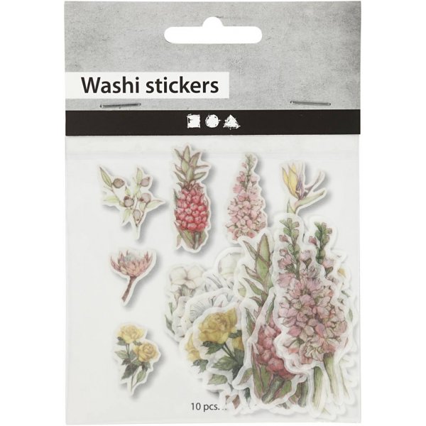 Washi-Aufkleber - Blumen - Größe 25-60 mm - 30 Stk Washi-Aufkleber - Blumen - Größe 25-60 mm - 30 Stk