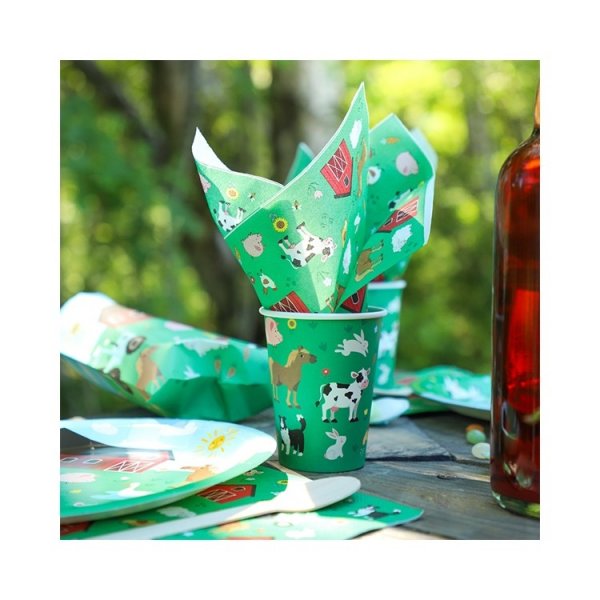 Pappbecher - Landhausparty - 8er-Pack Pappbecher - Landhausparty - 8er-Pack