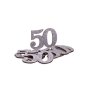 Tischdekorationen zum 50. Jahrestag - Silber - 6er-Pack Tischdekorationen zum 50. Jahrestag - Silber - 6er-Pack
