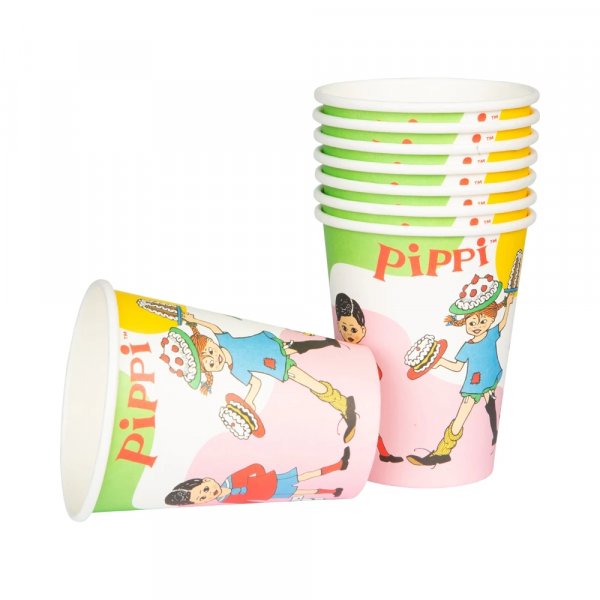 Pappbecher - Pippi Langstrumpf - 8er-Pack Pappbecher - Pippi Langstrumpf - 8er-Pack