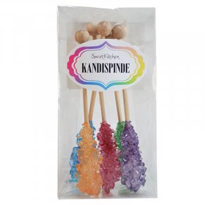 Zuckerlutscher - Kristallzucker - Gemischte Farben - SweetKitchen - 5 St�ck