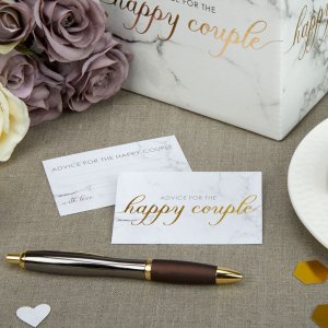 Hochzeitswünsche - Marmor mit Schriftzug - 25er-Pack Hochzeitswünsche - Marmor mit Schriftzug - 25er-Pack