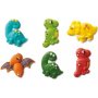 Zuckerdekorationen - Bunte Dinosaurier - Handgemacht - 6 Stück Zuckerdekorationen - Bunte Dinosaurier - Handgemacht - 6 Stück