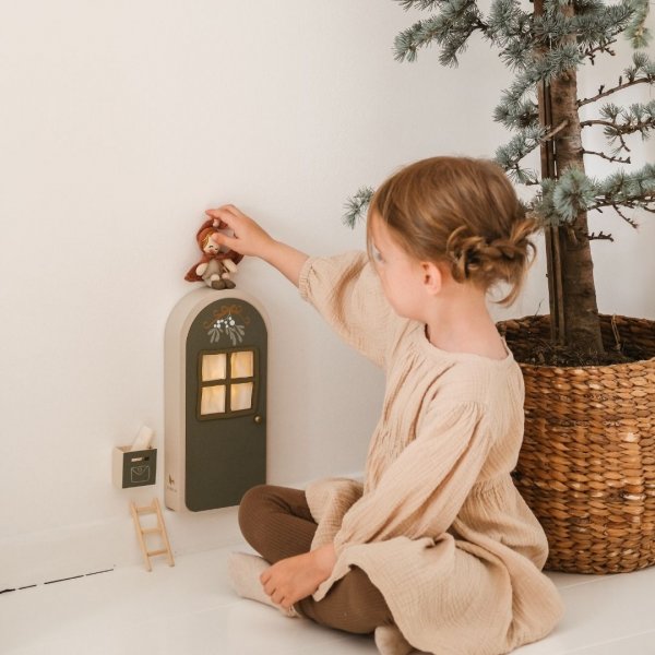 Weihnachtsmann-Tür mit LED-Licht - Grün - FABELAB Weihnachtsmann-Tür mit LED-Licht - Grün - FABELAB