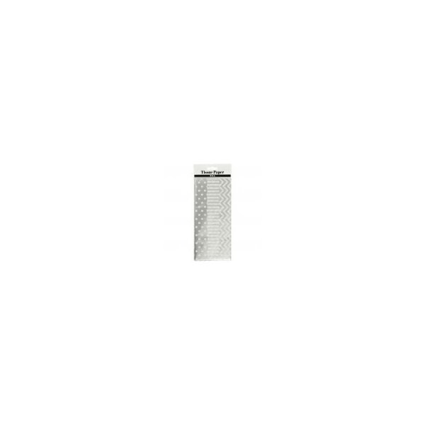 Seidenpapier - 6 Blatt - Silber Seidenpapier - 6 Blatt - Silber