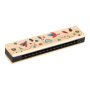 Musikinstrumentenset aus Holz für Kinder mit Triangel, Rhythmusstäben, Mundharmonika und Guiro Musikinstrumentenset aus Holz für Kinder mit Triangel, Rhythmusstäben, Mundharmonika und Guiro