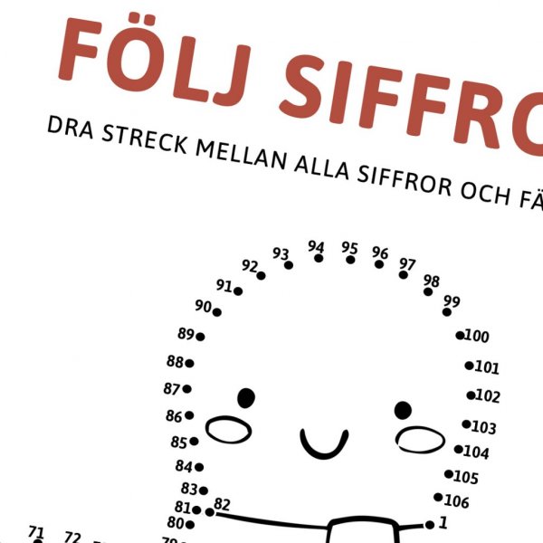 Folgen Sie den Zahlen - zeichnen Sie Linien und Farbe