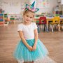 Einhornkostüm mit Tiara und Rock, Blau, 3-6 Jahre Einhornkostüm mit Tiara und Rock, Blau, 3-6 Jahre