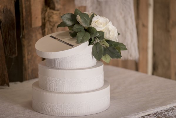 Kartenbox - Hochzeitstorte