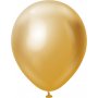 Luftballons einfarbig - Premium 30 cm - Gold Chrom - 10er-Pack