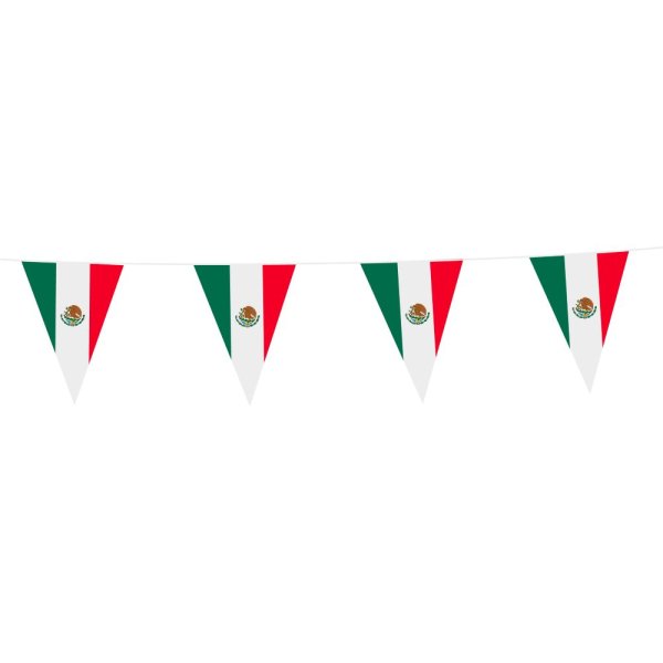 Flaggengirlande - Mexiko - 20 x 30 cm Flaggen - 10 m Flaggengirlande - Mexiko - 20 x 30 cm Flaggen - 10 m