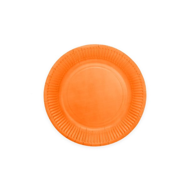Pappteller - Orange - 18 cm - 8er-Pack Pappteller - Orange - 18 cm - 8er-Pack