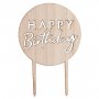 Tortenaufsatz - Holzkreis - Alles Gute zum Geburtstag