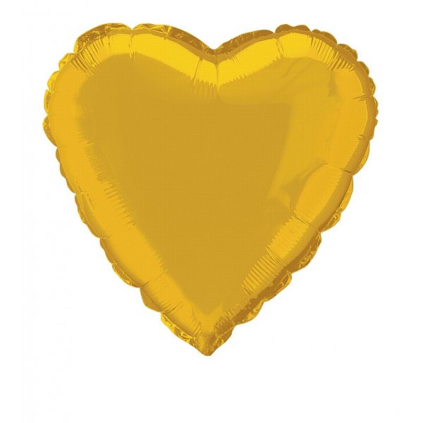 Folienballon - Herz - Gold