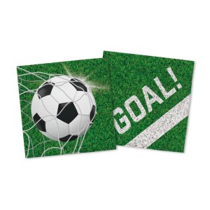 Servietten - Fußball - Tor! - 33 x 33 cm - 20 Stück Servietten - Fußball - Tor! - 33 x 33 cm - 20 Stück