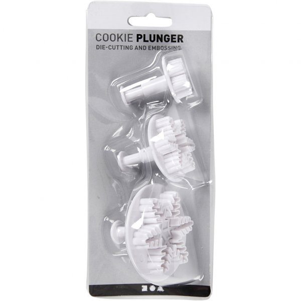 Geprgte Ausstechformen - 3er-Pack - Schneeflocken