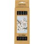 Textilstifte - 6er-Pack - Schwarz Textilstifte - 6er-Pack - Schwarz