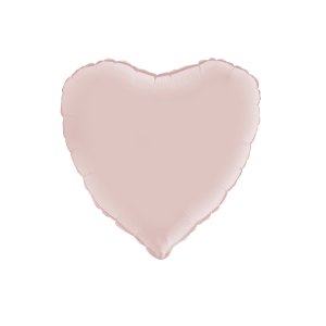 Folienballon - Herz - Satin-Pastellrosa - 46 cm Folienballon - Herz - Satin-Pastellrosa - 46 cm