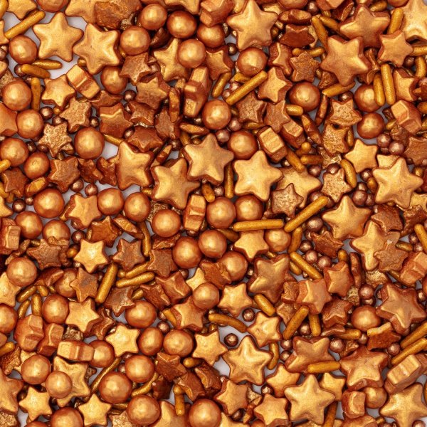 Streusel - Weihnachten - Gold - Sterne usw. - 90 g - PME Streusel - Weihnachten - Gold - Sterne usw. - 90 g - PME