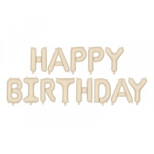 Ballongirlande - Alles Gute zum Geburtstag - Nude Ballongirlande - Alles Gute zum Geburtstag - Nude