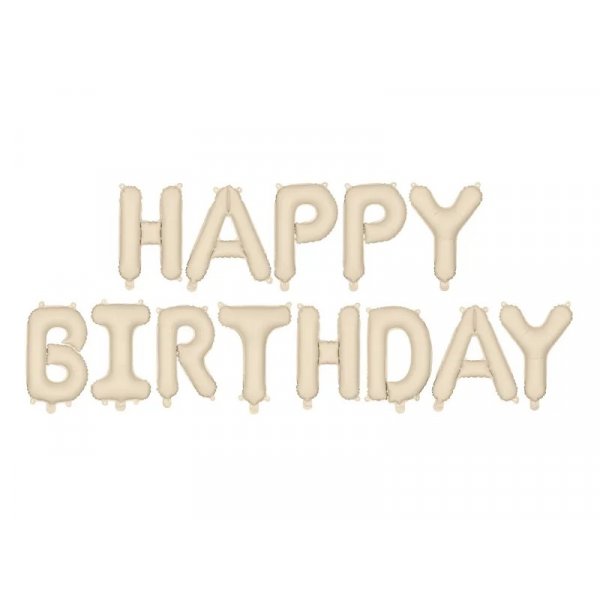 Ballongirlande - Alles Gute zum Geburtstag - Nude