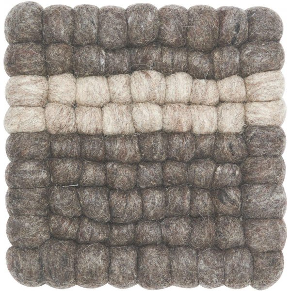 Nilla Topfmatte 20 x 20 cm - Nougat