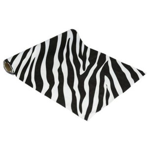 Tischläufer aus Stoff - Zebra - 28 cm x 3 m Tischläufer aus Stoff - Zebra - 28 cm x 3 m