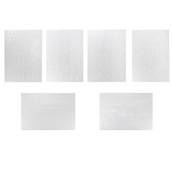 Schablone - Buchstaben und Zahlen - Ein Hauch von Pampa Schablone - Buchstaben und Zahlen - Ein Hauch von Pampa